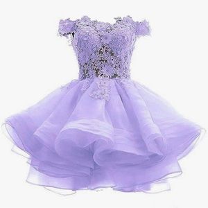 Light Purple Off the shoulder dress